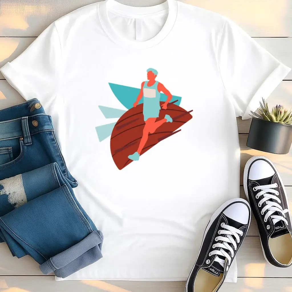 Athlete Marathon Man People T Shirt