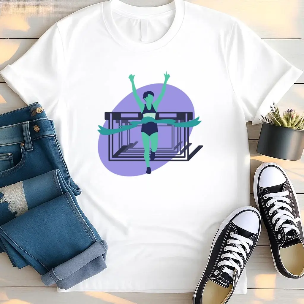 Athlete Marathon Woman People T Shirt