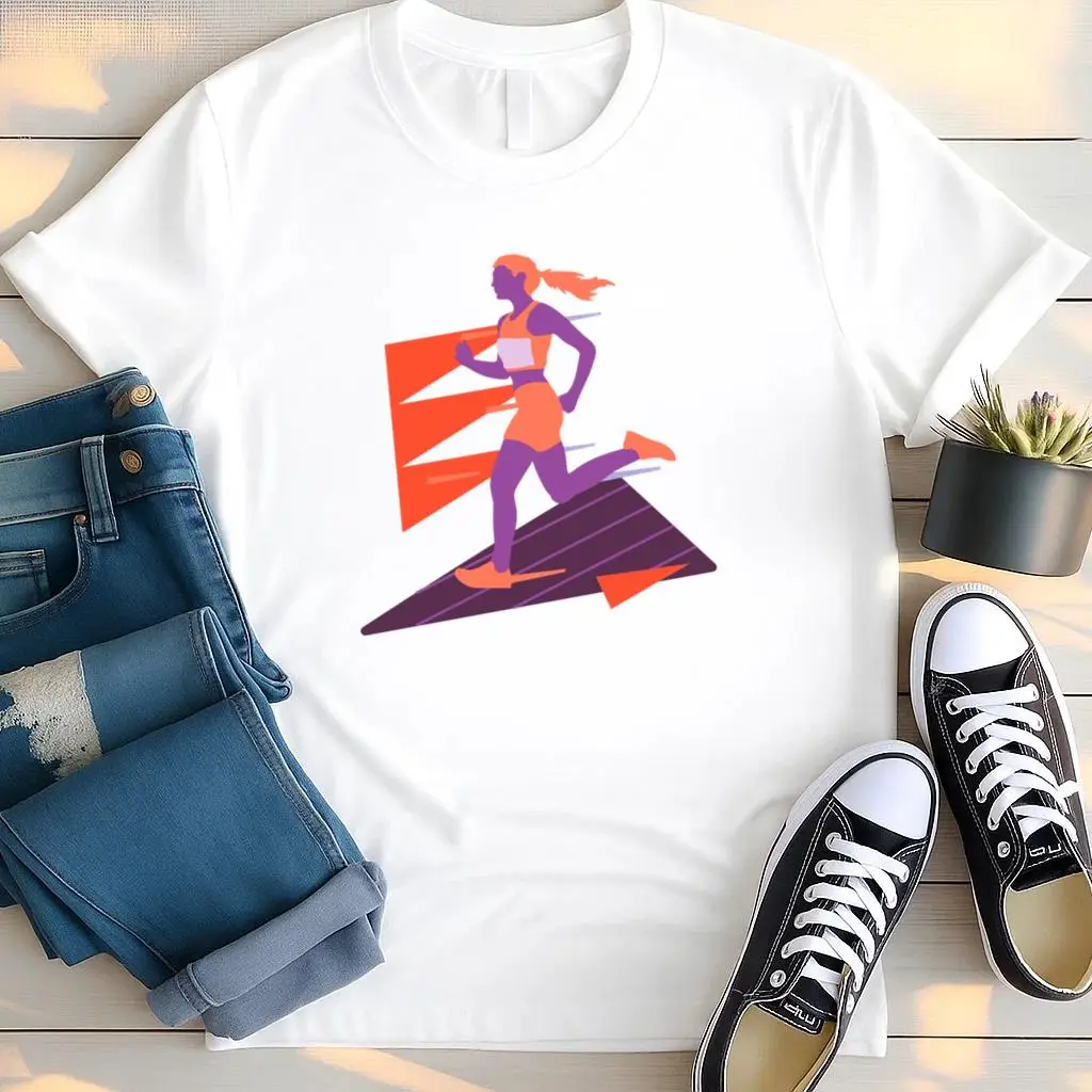 Athlete Run Marathon People T Shirt