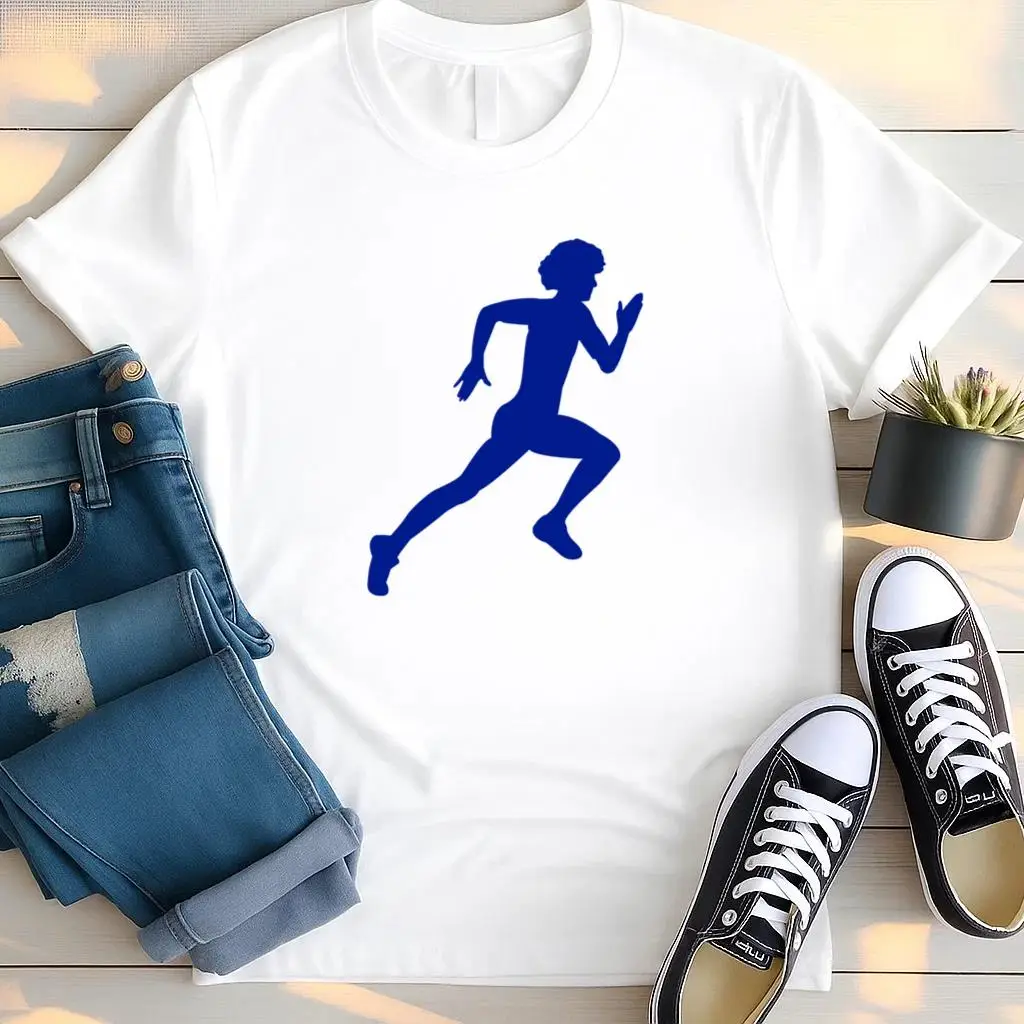 Boy Silhouette Running T Shirt