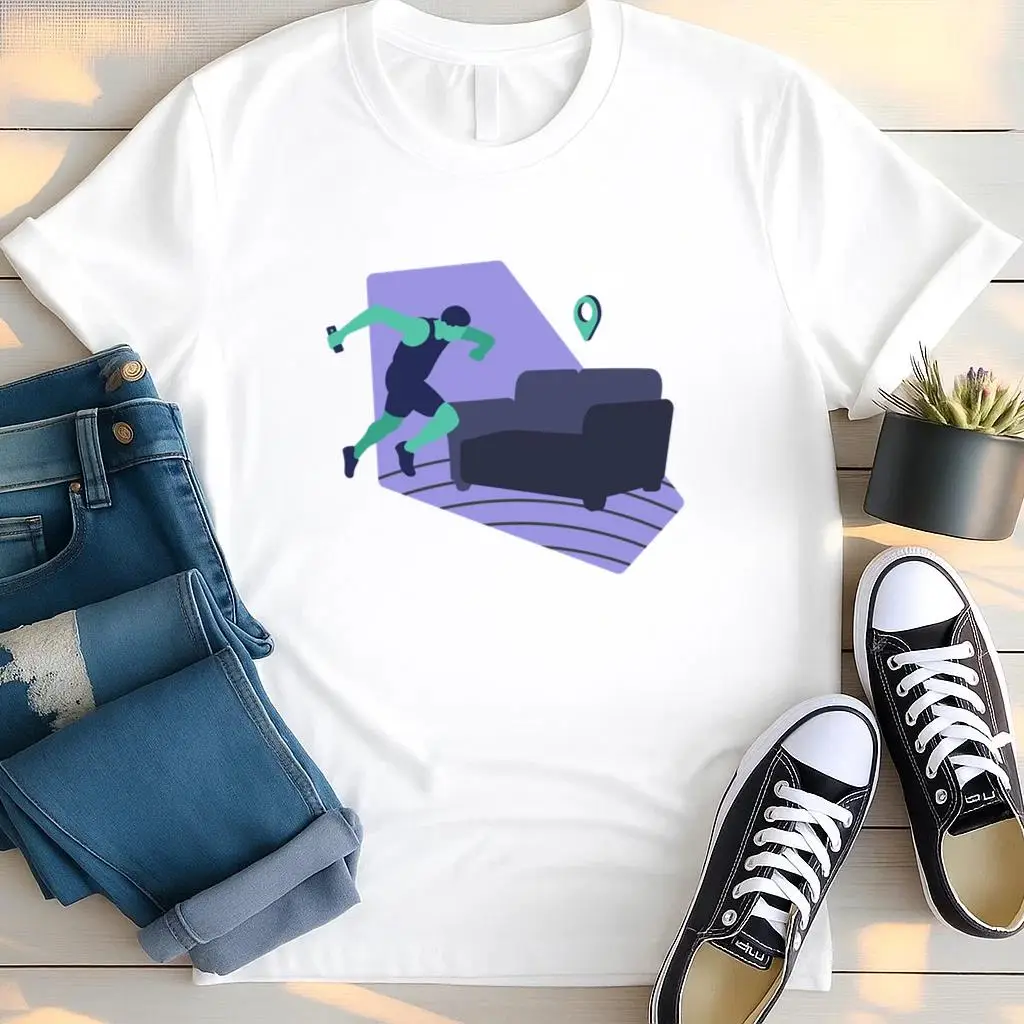 Couch Marathon Sport People T Shirt