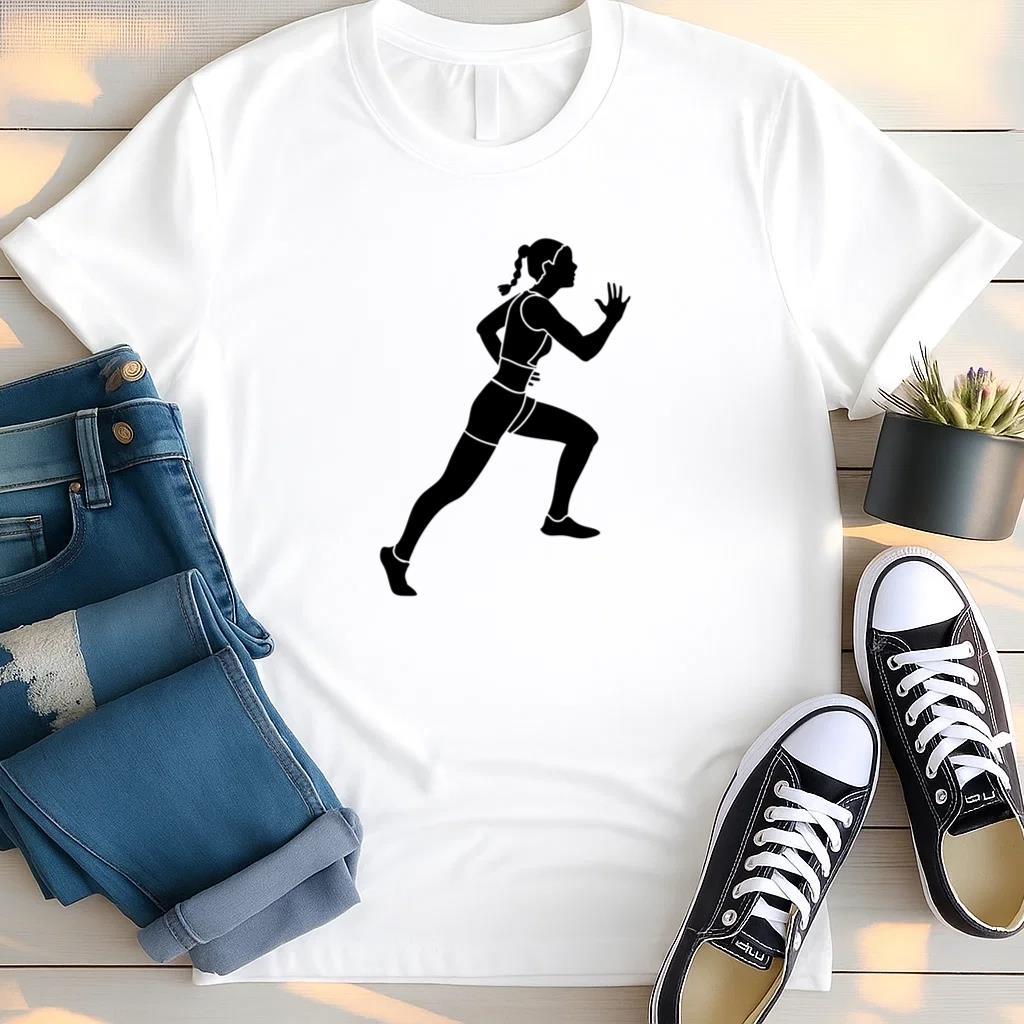 Girl Cut Out Runner T Shirt