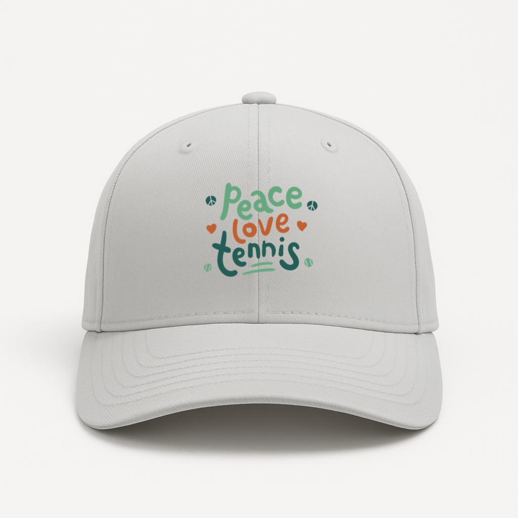 Peace Love Tennis Cap