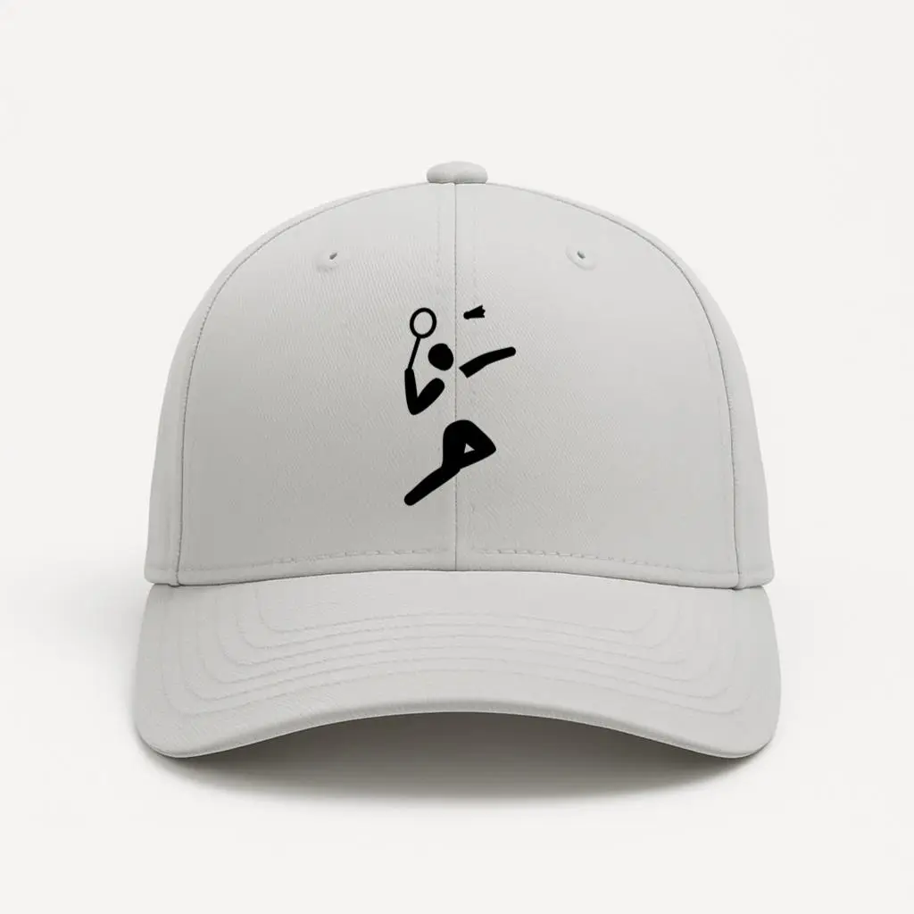 Person Playing Tennis Sport Pictogram Badminton Cap