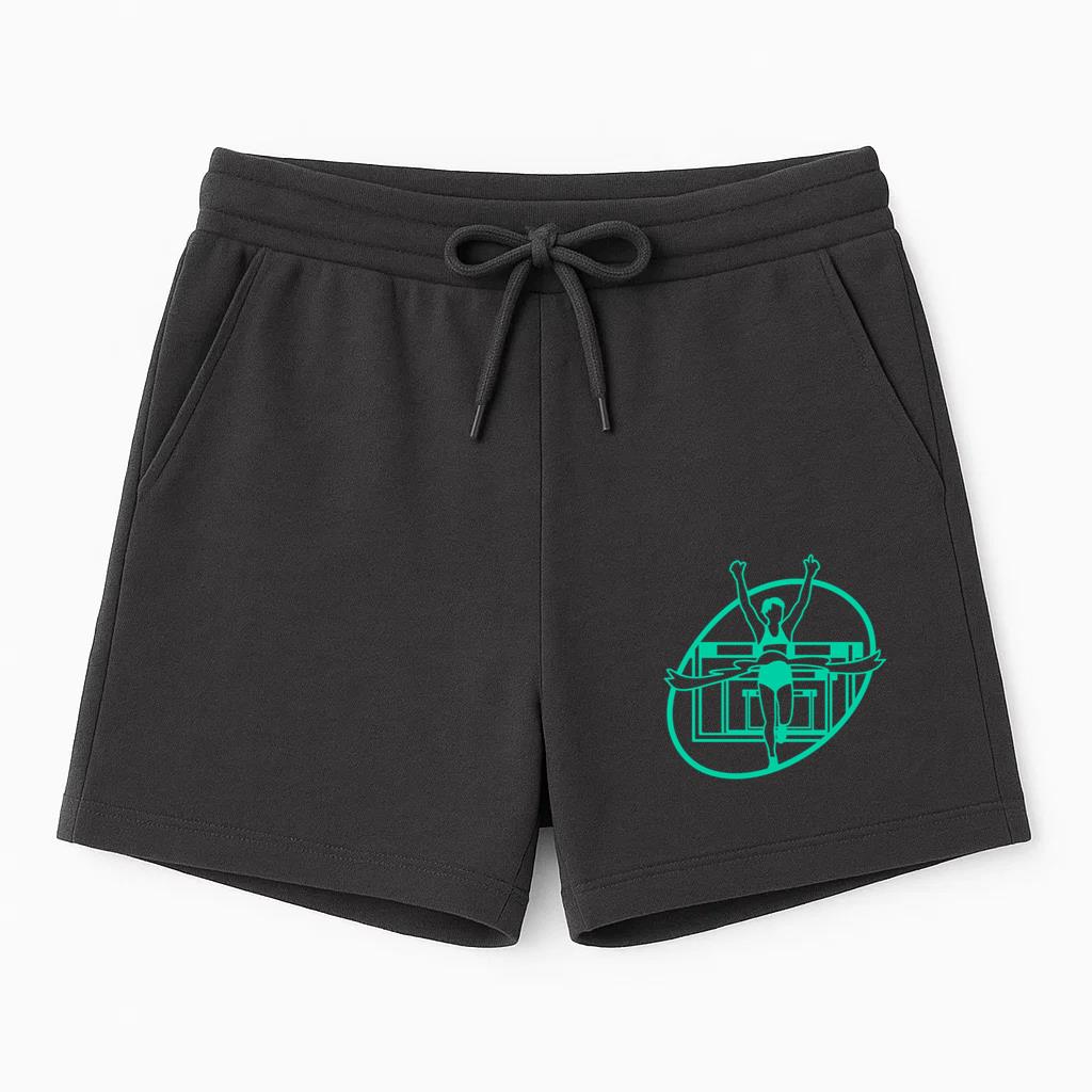 Runner At Goal Of Race Filled Stroke Short