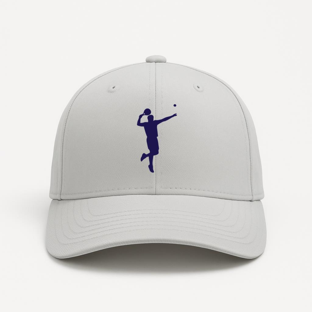 Silhouette Of A Man Hitting A Tennis Ball Cap