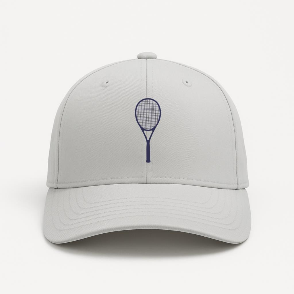 Silhouette Of Tennis Racquet Cap