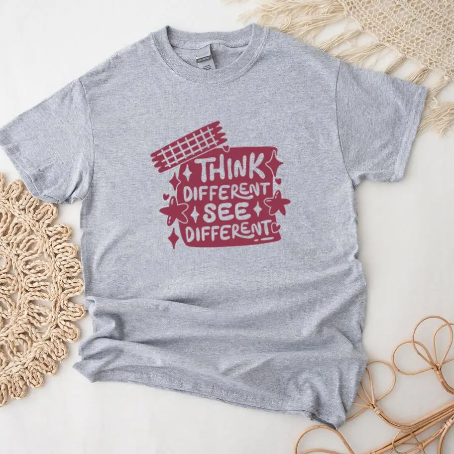Think Different See Different Purple Design T-Shirt
