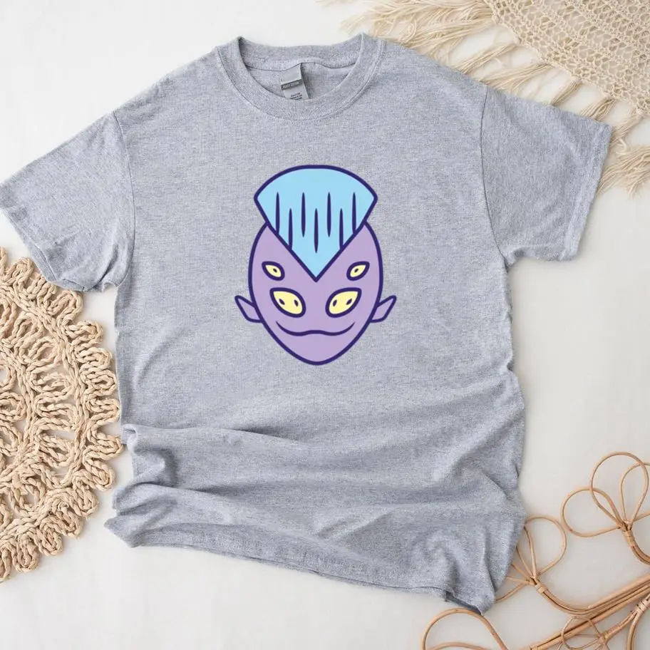 Unique Cartoon Alien Character Design T-Shirt