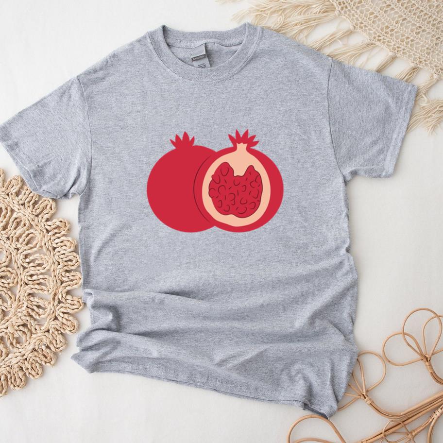 Vibrant Pomegranate Illustration T-Shirt